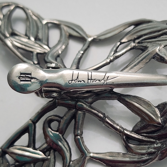 John Hardy for Neiman Marcus Butterfly Scarf Clip Brooch / Hair Accessory - Picture 7 of 10